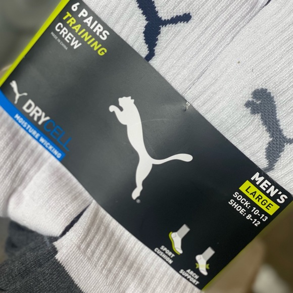 Puma Men's Training Crew Socks - Picture 3 of 4